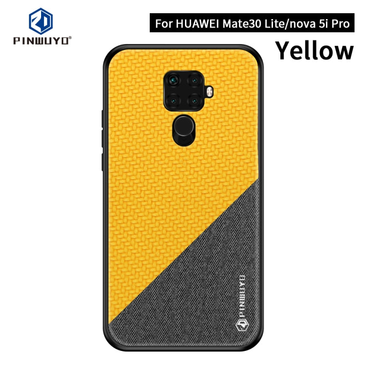 PINWUYO Honors Series Shockproof PC + TPU Protective Case for Huawei Nova 5i Pro / Mate 30 Lite(Yellow) - Huawei Cases by PINWUYO | Online Shopping UK | buy2fix