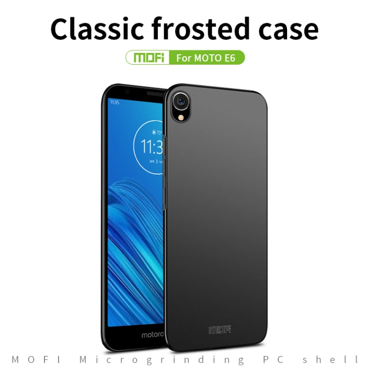 MOFI Frosted PC Ultra-thin Hard Case for Motorola Moto E6(Black) - Motorola Cases by MOFI | Online Shopping UK | buy2fix