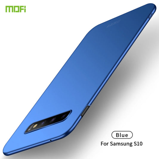 For Galaxy S10 MOFI Frosted PC Ultra-thin Hard Case(Blue) - Galaxy Phone Cases by MOFI | Online Shopping UK | buy2fix