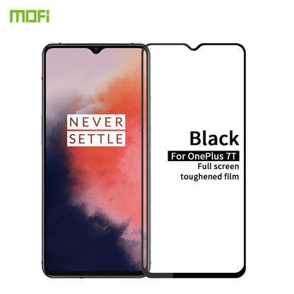 For Oneplus 7T MOFI 9H 2.5D Full Screen Tempered Glass Film(Black) - OnePlus Tempered Glass by MOFI | Online Shopping UK | buy2fix