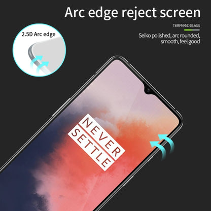 For Oneplus 7T MOFI 9H 2.5D Full Screen Tempered Glass Film(Black) - OnePlus Tempered Glass by MOFI | Online Shopping UK | buy2fix