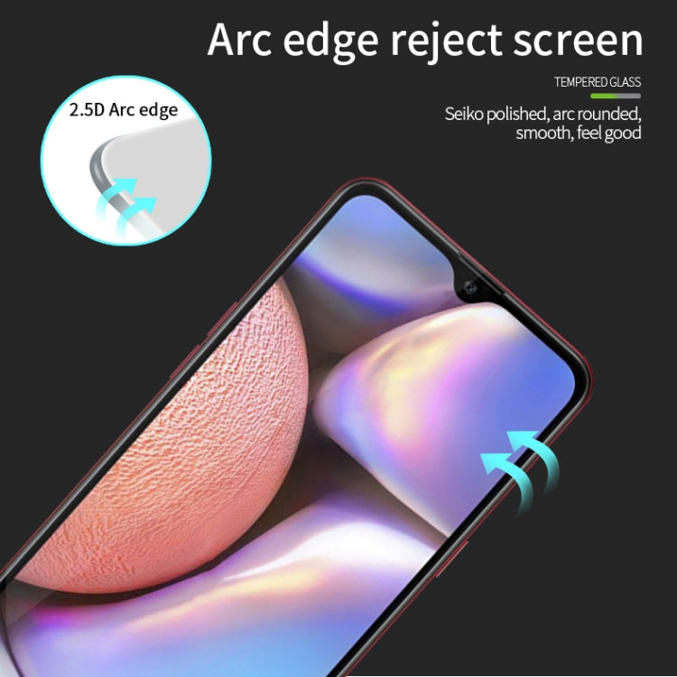 For Galaxy A10S MOFI 9H 2.5D Full Screen Tempered Glass Film(Black) - Galaxy Tempered Glass by MOFI | Online Shopping UK | buy2fix