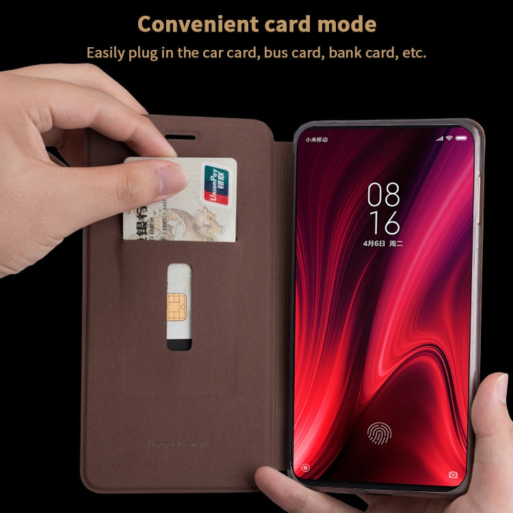 For Xiaomi Mi 9T/9T Pro/Redmi K20 MOFI Crazy Horse Texture Horizontal Flip Protective Leather Case(Brown) - Xiaomi Cases by MOFI | Online Shopping UK | buy2fix