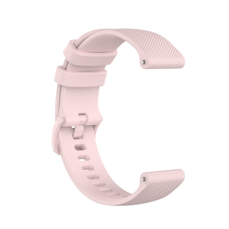 For Garmin Vivoactive 4 22mm Silicone Watch Band(Pink) - Watch Bands by buy2fix | Online Shopping UK | buy2fix