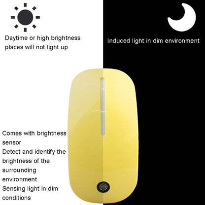 A66 Mouse Type LED Intelligent Light Control Night Light, Plug:UK Plug(White) - Sensor LED Lights by buy2fix | Online Shopping UK | buy2fix