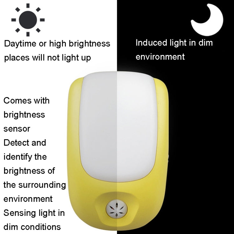 A72 Intelligent LED Sensor Night Light, Plug:UK Plug(White) - Sensor LED Lights by buy2fix | Online Shopping UK | buy2fix