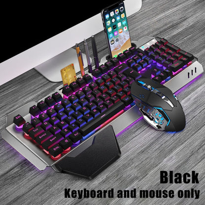 K680 Rechargeable Wireless Keyboard and Mouse Set(Black Mixed Color) - Wireless Keyboard by buy2fix | Online Shopping UK | buy2fix