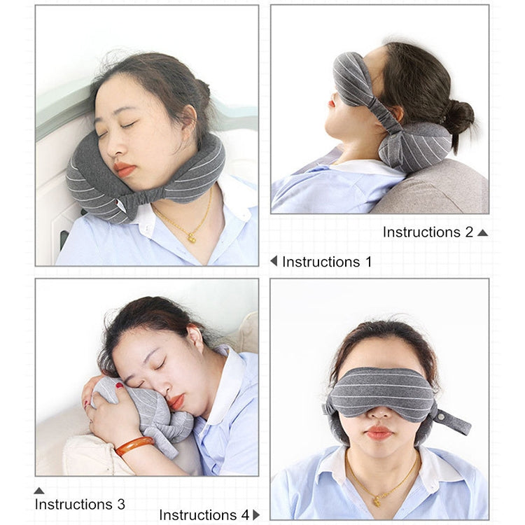 Business Travel Portable Pillow Eye Protection(Dark Grey) - Cushions & Pillows by buy2fix | Online Shopping UK | buy2fix