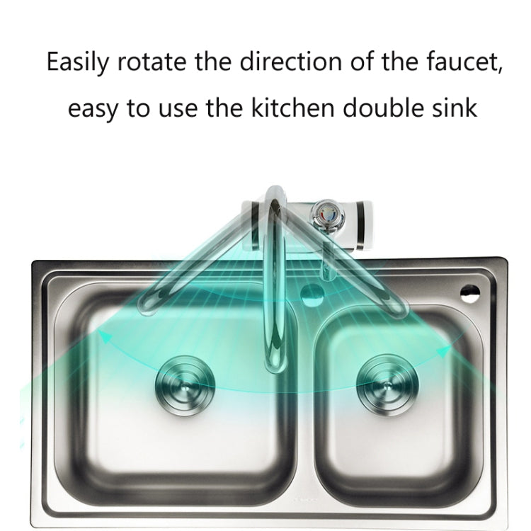 Kitchen Instant Electric Hot Water Faucet Hot & Cold Water Heater CN Plug Specification: Lamp Display Leakage Protection Lower Water Inlet - Faucets & Accessories by buy2fix | Online Shopping UK | buy2fix