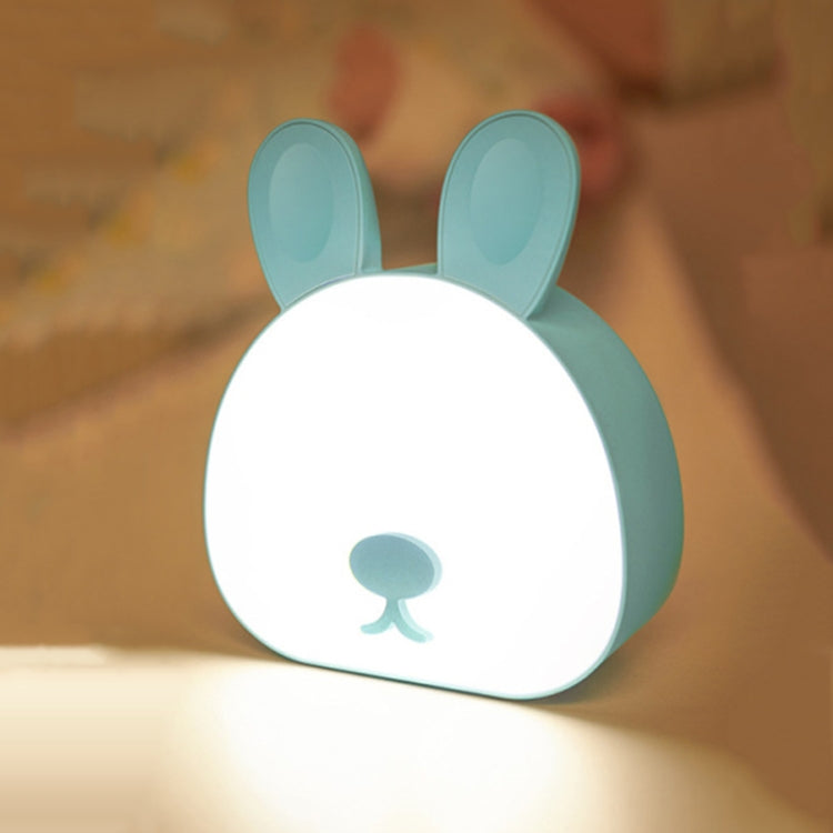 Cute Rabbit Night Light USB Charging Bedroom Bedside Sleeping Eye Protection Lamp(Blue) - Night Lights by buy2fix | Online Shopping UK | buy2fix