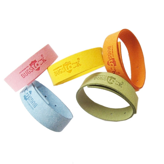 5pcs BUGS Mosquito Repellent Bracelet Mosquito Ring Outdoor Mosquito Bracelet Color Random Delivery, Style: Bugslock - Repellent Wristband by buy2fix | Online Shopping UK | buy2fix