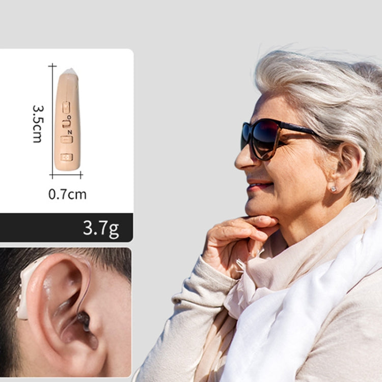 G28 Old Man Hearing Aid Sound Amplifier Sound Collector, Style: Left Ear(Skin Color) - Hearing Aids by buy2fix | Online Shopping UK | buy2fix