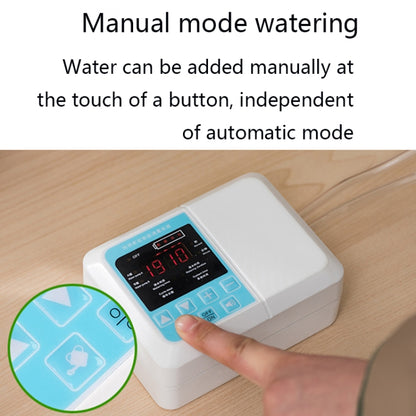 G89456 Solar Intelligent Voice Timing Automatic Flower Watering Device Lazy Plant Dripper, Specification: Single Pump 10 Sets(White) - Watering & Irrigation by buy2fix | Online Shopping UK | buy2fix