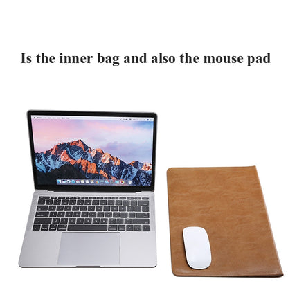 Horizontal Litchi Texture Laptop Bag Liner Bag For MacBook  13.3 Inch A1502 / 1425/1466/1369(Liner Bag Brown) - Protective Bags by buy2fix | Online Shopping UK | buy2fix