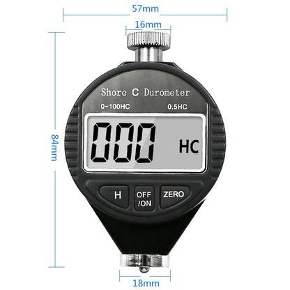 Electronic Digital Display Hard Meter Plastic Rubber Silicone Tire Hardness Meter, Model: 0-100HC C - Measuring Tools by buy2fix | Online Shopping UK | buy2fix