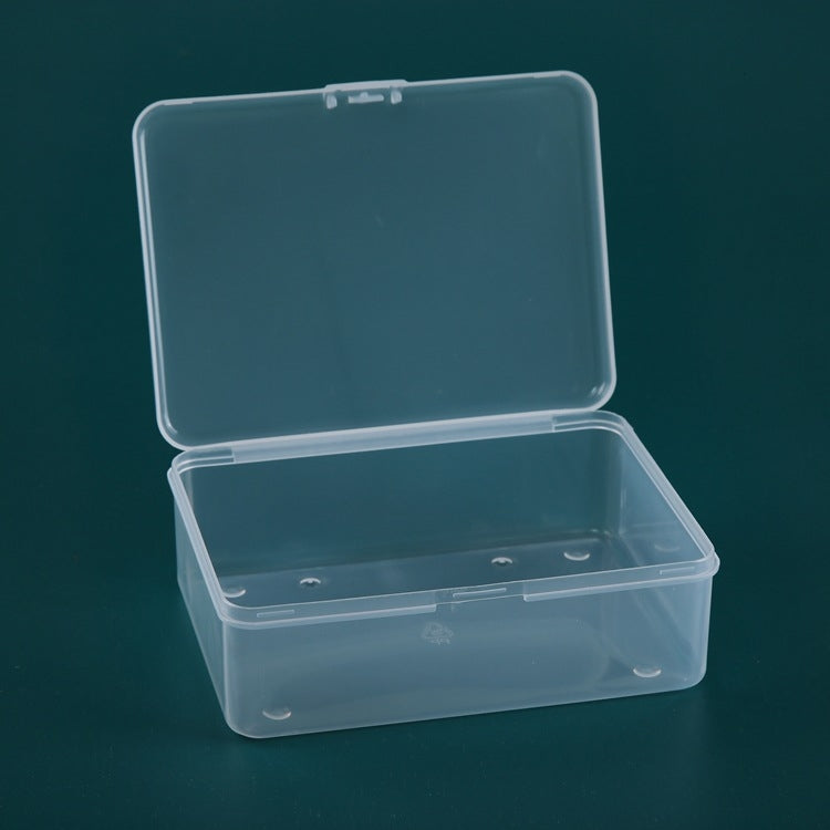 PP Rectangular Transparent Plastic Box Flip Cover Parts Hardware Tool Storage Box - Storage Boxes by buy2fix | Online Shopping UK | buy2fix