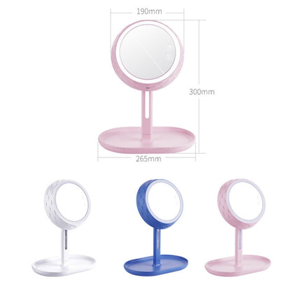 GJ-101 Home LED Desktop USB Makeup Mirror(Pink) - Mirror by buy2fix | Online Shopping UK | buy2fix
