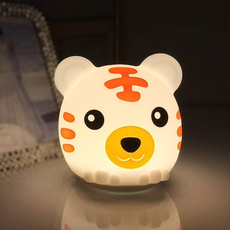 DA006 LED Colorful Tiger Silicone Night Light, Type: Battery Power - Night Lights by buy2fix | Online Shopping UK | buy2fix