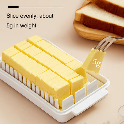 Transparent Large Capacity Butter Cut Storage Box(White) - Cutter & Peeler by buy2fix | Online Shopping UK | buy2fix