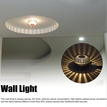 LED Aluminum Aisle Light Sunflower Corridor Lamp Decorative Light, Power source: Visible Installation 3W(Yellow) - Novelty Lighting by buy2fix | Online Shopping UK | buy2fix