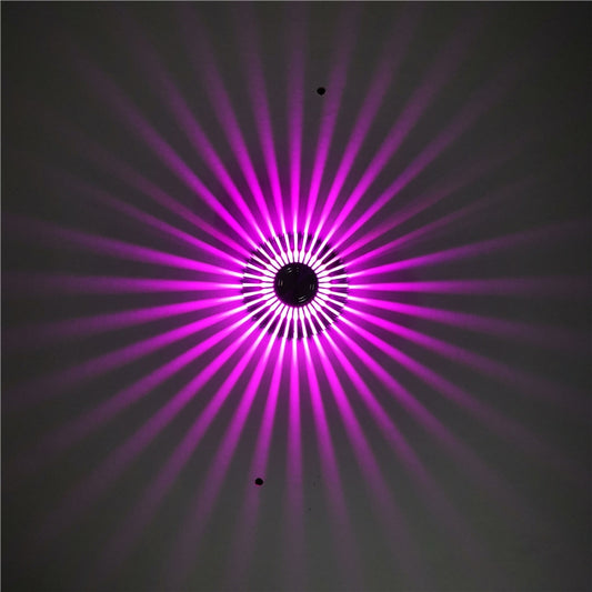 LED Aluminum Aisle Light Sunflower Corridor Lamp Decorative Light, Power source: Visible Installation 3W(Purple) - Novelty Lighting by buy2fix | Online Shopping UK | buy2fix