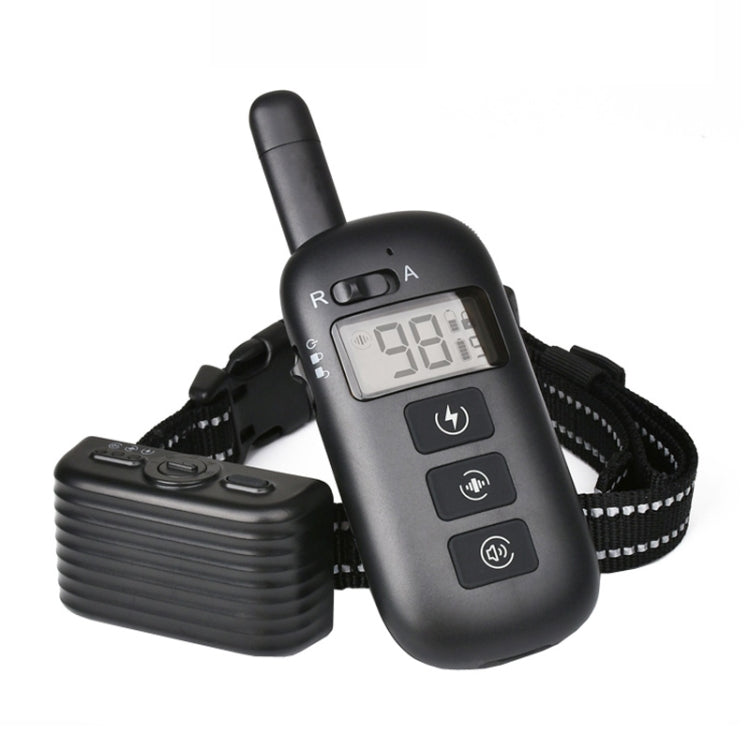 Remote Control Trainer Dog Collar Automatic Bark Stop Device, Specification: 1 Drag 1 (Black) - Training Aids by buy2fix | Online Shopping UK | buy2fix