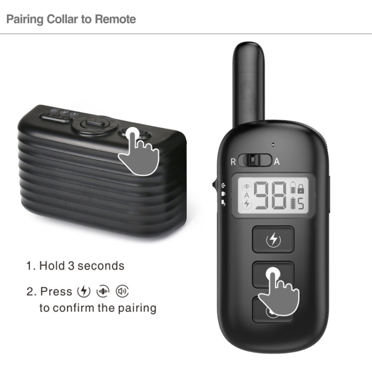 Remote Control Trainer Dog Collar Automatic Bark Stop Device, Specification: 1 Drag 3 - Training Aids by buy2fix | Online Shopping UK | buy2fix