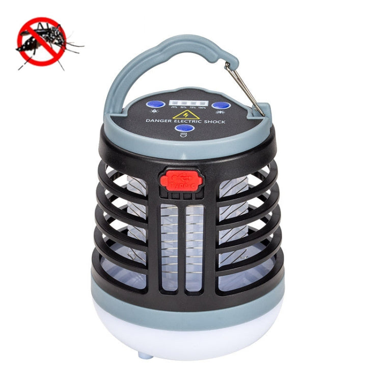 Outdoor USB Charging Lighting Mosquito Capture(W882 Black) - Repellents by null | Online Shopping UK | buy2fix