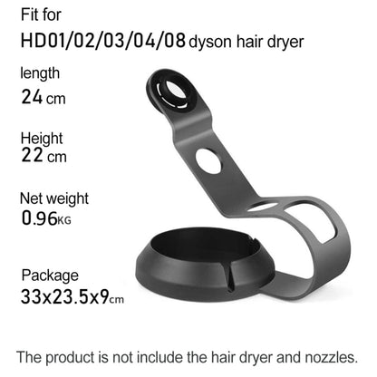 For Dyson Supersonic Hair Dryer Stand Holder With Cable Storage Function(Black Nickel) - Hair Dryers & Accessories by buy2fix | Online Shopping UK | buy2fix