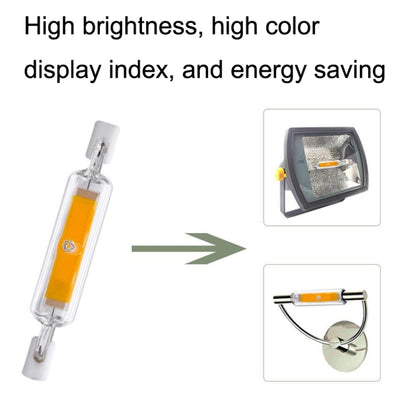 78MM 10W R7S LED COB Dimmer Glass Lamp Double-end Horizontal Plug-in Light(220v Cold White Light) - LED Blubs & Tubes by buy2fix | Online Shopping UK | buy2fix