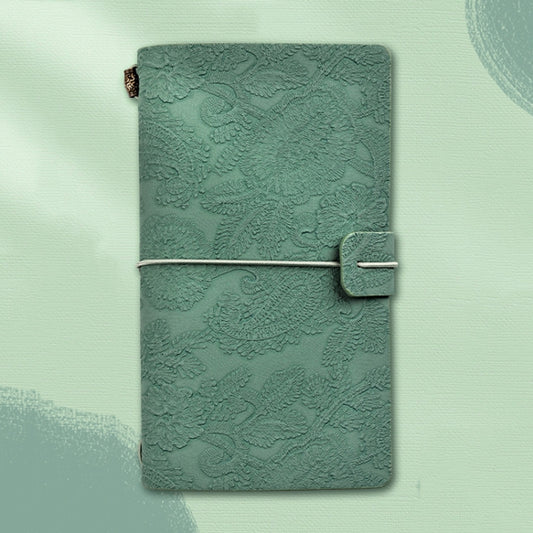 A6  Retro Lace Carved Girls Hand Ledger Diary With 3 Separate Inner Pages(Dark Green) - Notebooks by buy2fix | Online Shopping UK | buy2fix