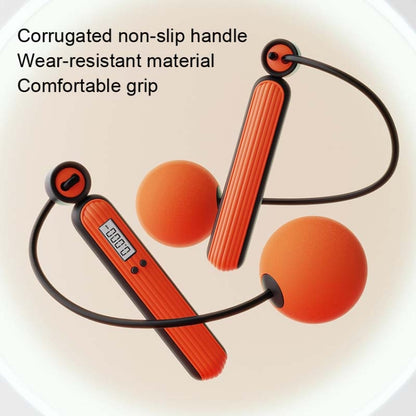 Fitness Sport Intelligent Electronic Counting Skipping Rope, Style: Big Ball (Orange) - Sporting goods by buy2fix | Online Shopping UK | buy2fix