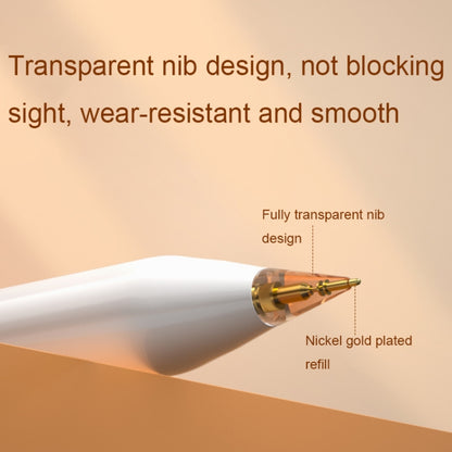 For Apple Pencil 1/2 2pcs Stylus Transparent Replacement Needle Nib, Spec: Extended (Gold) - Pencil Accessories by buy2fix | Online Shopping UK | buy2fix