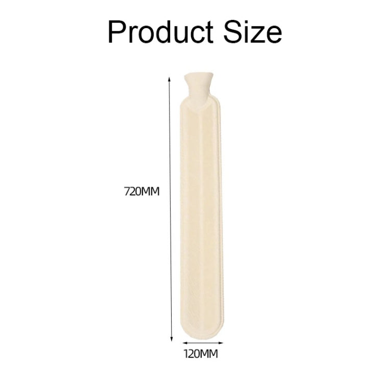 2L Long-strip Multifunctional Water-filled Rubber Hot Water Bags, Spec: Brown Faded White - Hot Water Bags by buy2fix | Online Shopping UK | buy2fix