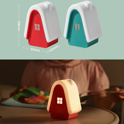 Snow House Small Night Lights Children Sleep Regularly Lights Bedside Ambiance Lamp(Red) - Night Lights by buy2fix | Online Shopping UK | buy2fix