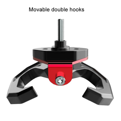 Motorcycle Electric Bike Item Movable Double Hooks Aluminum Helmet Hanger Modification Accessories(Red) - Holder by buy2fix | Online Shopping UK | buy2fix