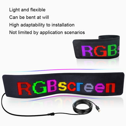 S3264RGB 390x187mm Car LED Flexible Display Cell Phone APP Control Bluetooth Connection - Car Monitor by buy2fix | Online Shopping UK | buy2fix