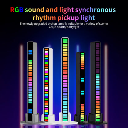 RGB Sound-controlled Rhythmic Response Lights Music Ambient LED Pick-up Lights Plug-in(32 Lights White) - Novelty Lighting by buy2fix | Online Shopping UK | buy2fix