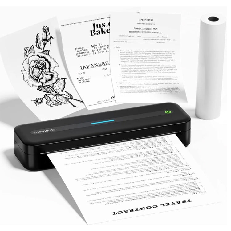 Phomemo M832 300dpi Wireless Thermal Portable Printer, Size: A4 Version(Black) - Printer by Phomemo | Online Shopping UK | buy2fix