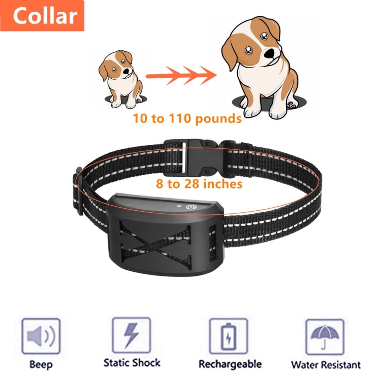 2-In-1 500m Electric Dog Fence & Remote Training Collar Adjustable Vibration & Shock For 2 Dogs(Black) - Training Aids by buy2fix | Online Shopping UK | buy2fix