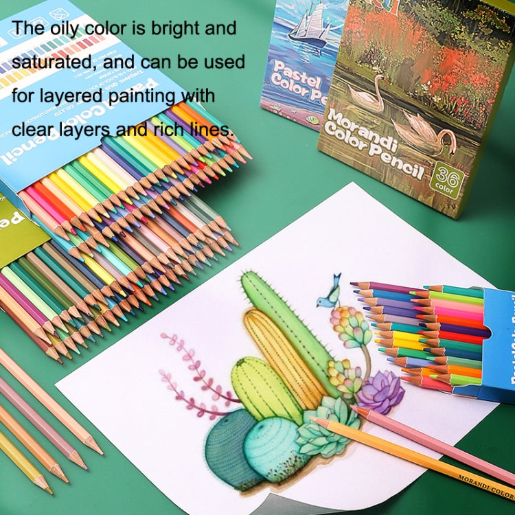 24 Colors Oily Bright Color Pencil Studio Special Set Macaron - Art Supplies by buy2fix | Online Shopping UK | buy2fix