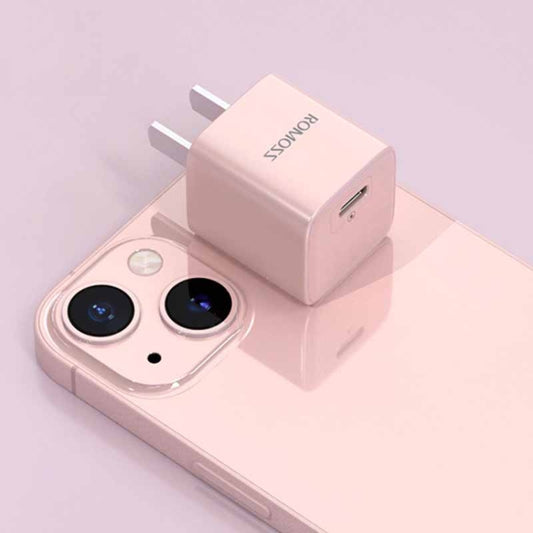 ROMOSS AC20Cmini  PD 20W Power Adapter Travel Charger For IPhone IPad Only Plug Pink - USB Charger by ROMOSS | Online Shopping UK | buy2fix