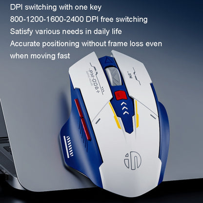 Inphic F9 Mecha Wireless Mouse Charging Office Game Mouse(Single Model 2.4G) - Wireless Mice by Inphic | Online Shopping UK | buy2fix