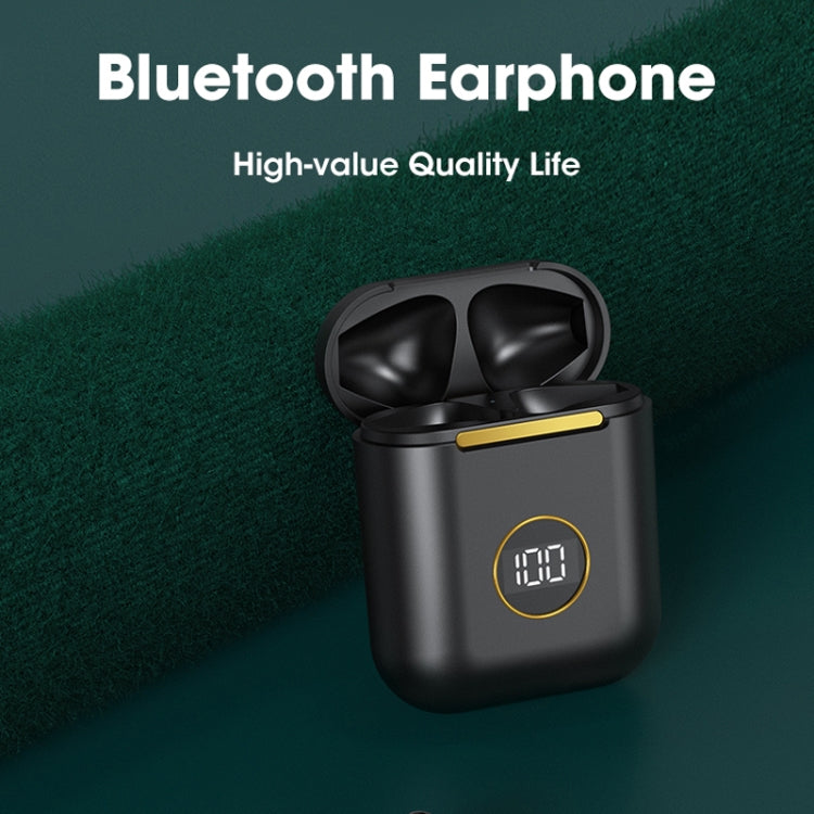 X1 TWS  LED Digital Display Wireless Noise Reduction Sport Bluetooth Headphone(Orange Pink) - TWS Earphone by buy2fix | Online Shopping UK | buy2fix
