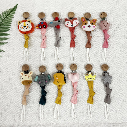 Animal Head Pacifier Chain Newborn Pacifier Clip, Style: Lion - Cups & Silicone Nipple by buy2fix | Online Shopping UK | buy2fix