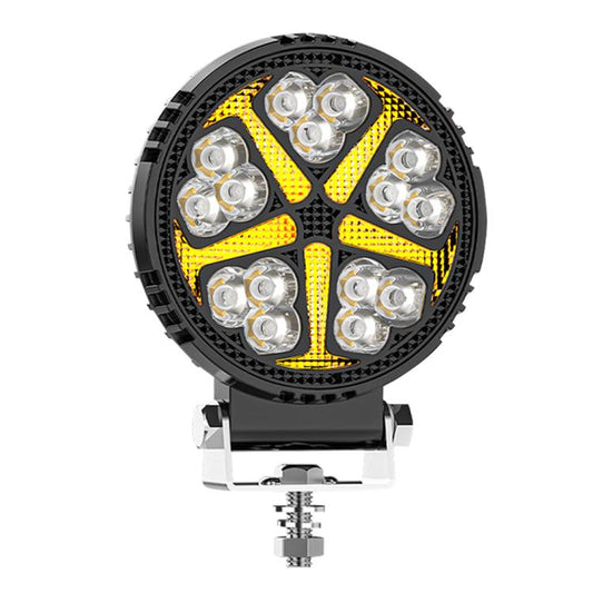 4 Inch Round Mixed Luminous Windmill Angel Eye Car Work Light(X7) - Work Lights by buy2fix | Online Shopping UK | buy2fix