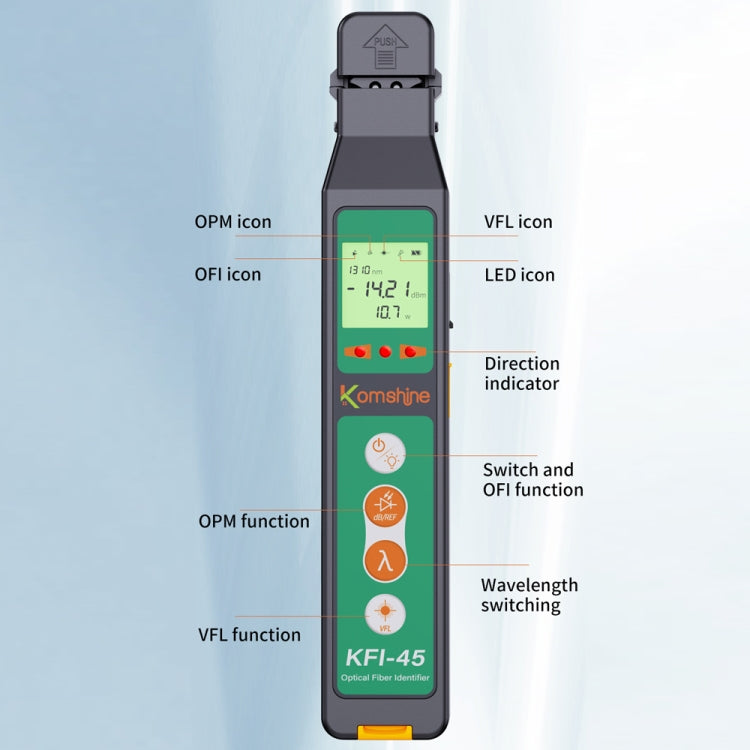 Komshine Optical Fiber Signal Direction Identification Instrument, Model: KFI-45-L - Fiber Optic Test Pen by Komshine | Online Shopping UK | buy2fix