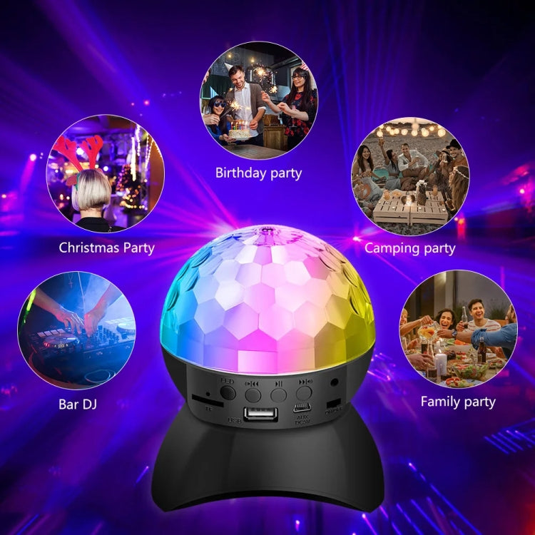 Home LED Magic Ball Lights Bounce Ambient Lamps Room Sound Lights Balls, Color: Charging Model Black(RGB Colorful 5W) - Stage Lighting by LIXINCORDA | Online Shopping UK | buy2fix