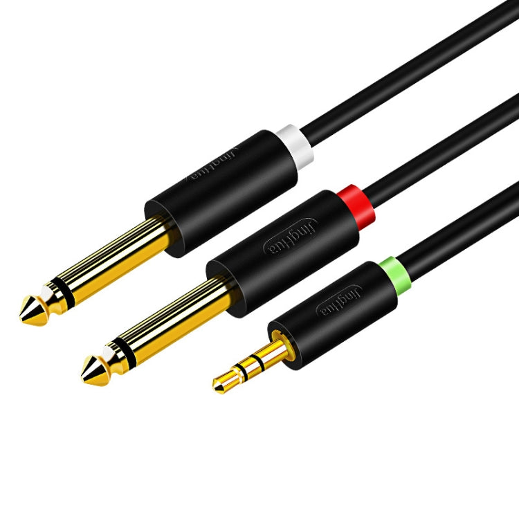 JINGHUA 3.5mm To Dual 6.5mm Audio Cable 1 In 2 Dual Channel Mixer Amplifier Audio Cable, Length: 3m - Aux Cable by JINGHUA | Online Shopping UK | buy2fix