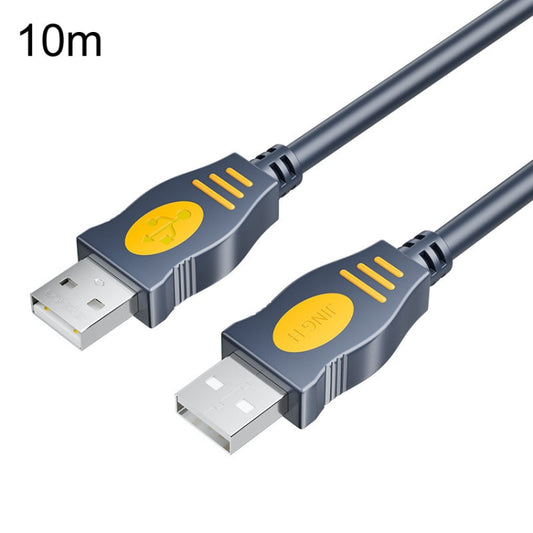 JINGHUA U110 USB2.0 Male To Male Cable Copper Data Cable With Magnetic Ring, Size: 10m(Gray) - USB Cable by JINGHUA | Online Shopping UK | buy2fix